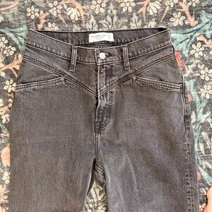 Abercrombie & Fitch Women's Black/Gray High Rise Jeans